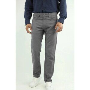 Jachs NY Men's Size 34/29 5 Pocket  Gray Straight-Leg Pants G1728